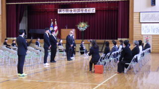 後期課程進級式の様子⑤