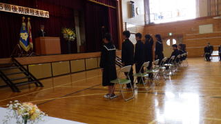 後期課程進級式の様子③