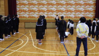全校朝会の様子②