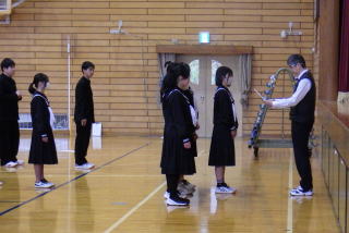 全校朝会の様子③