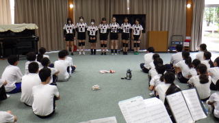 壮行会の様子①